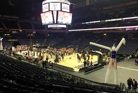 bridgestone arena section 118 basketball seating