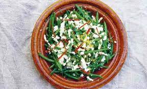 Green Beans With Feta Chilli And Tarator Diana Henry Cooking Green Beans Feta Green Beans