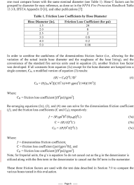 determination of fire hose friction loss characteristics