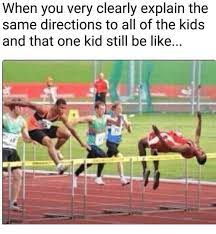 Image Result For That One Kid Hurdles Meme Funny Sports Pictures Humor Laugh