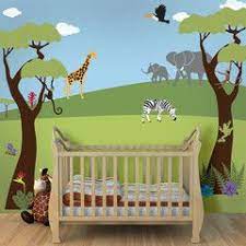 Jungle Safari Theme Stencil Kit For Painting A Wall Mural Jungle Wall Mural Baby Room Paintings Baby Room Wall
