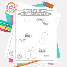 This resource comes with 3 pages: How To Draw The Letter A In Bubble Letter Graffiti Kids Activities Blog