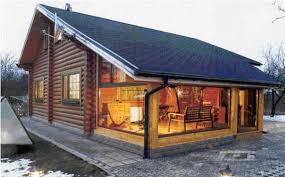 Wooden House Holzhaus Haus Blockhaus Kuche