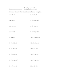 When a = 1, the trinomial becomes x2 + bx + c and it is easier to factor. Factoring Trinomials Puzzle Worksheet Printable Worksheets And Activities For Teachers Parents Tutors And Homeschool Families