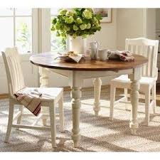 mom's pottery barn table and 4 antique