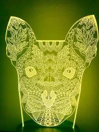 Bol Com Nachtlampje Hond Hond Nachtlamp Mandala Beeld Lamp Mandala Hond Lamp Mood Lamp