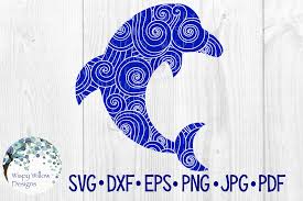 Download Dolphin Zentangle Beach Ocean Animal Graphic By Wispywillowdesigns Creative Fabrica