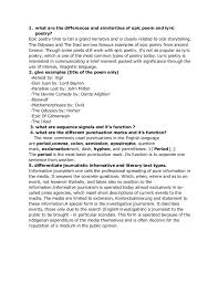 What Are The Differences And Similarities Of Epic Poem And Lyric Poet Poems Lyric Poetry Lyric Poem