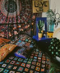 Tumblr Bedroom And Bohemian Image Bohemian Bedroom Cozy Decor Hippy Room