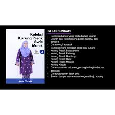 Sebenarnya banyak cara nak buat leher baju kurung. Buku Koleksi Kurung Pesak Awie Manik Shopee Malaysia