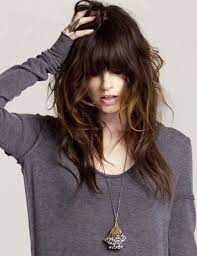 Messy Layers And Bangs If I Had Long Hair It Would Be Like This Perfectly Messy Sac Sac Ve Guzellik Balyaj