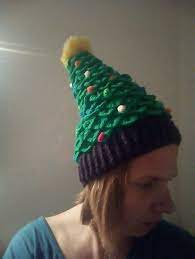 Get the santa crochet outfit here. Christmas Tree Hat Christmas Tree Hat Crochet Christmas Hats Christmas Hat