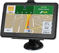 Amazon Com Car Gps Navigation 7 Inch Hd Display 256m Running Voice Broadcast Front Route Top Loading North America Map Co Car Gps Gps Navigation Navigation