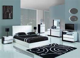 Trinity White Black Mdf Wood Master Bedroom Set Modern Bedroom Set Bedroom Sets Bedroom Furniture Sets