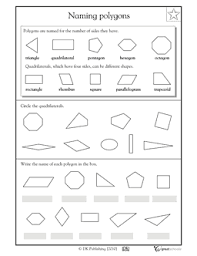 Naming Polygons 4th Grade Math Worksheets Naming Polygons Math Worksheets