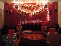 Surprise Simple Birthday Decoration Ideas At Home For Husband Romantic Room Decoration For Surprise Birthday Party In Pune Birthday Surprise Room Simple Birthday Decorations Birthday Decorations Romantic Room Decoration
