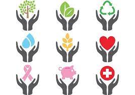 Helping Hands Vector Symbols Vector Art Design Vector Art Helping Hands Logo