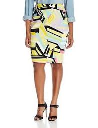 Details About Nine West Womens Plus Size Printed Slim Skirt