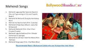 Bollywood Songs For Wedding Daler mehndi songs list is given below. bollywood songs for wedding