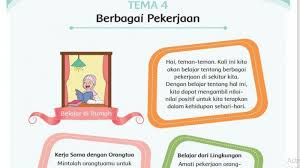 Soal dan kunci jawaban tema 4 kelas 4 berbagai pekerjaan. Kunci Jawaban Tema 4 Kelas 4 Halaman 2 Dan 3 Pembelajaran 1 Subtema Jenis Jenis Pekerjaan Tribun Padang