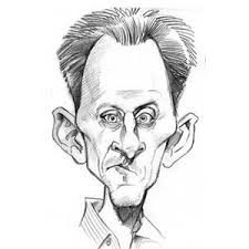 Sketsa bentuk yang hampir sepenuhnya bundar dengan titik di bagian bawah untuk mulai menggambar kepalanya. Cara Menggambar Karikatur Gambaryuk