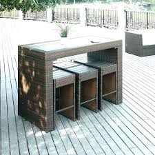 Halsted 5 Piece Wicker Small Space Patio Furniture Set Threshold Small Outdoor Furniture Garden Furniture Sets Small Patio Furniture