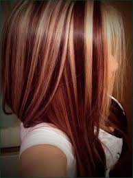 You can use blonde and dark colors as lowlights and highlights in this manner as well. Blonde Hair With Red Lowlights And Highlights Beautiful Blonde Highlights And Red Lowlig Red Blonde Hair Red Hair With Highlights Hair Highlights And Lowlights