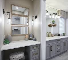 Design Your Bathroom With A Separate Vanity Area For Additional Space To Prim And Pamper Bathroom Vanity Farmhouse Bathroom Vanity Bathroom With Makeup Vanity