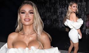 So, you've come to check out the busty lunch date surprise album. Chloe Sims Puts On A Very Busty Display In Tiny White Bardot Dress Daily Mail Online