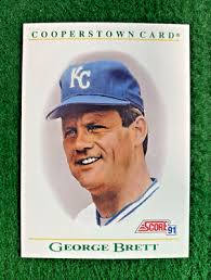 🧢 1991 Score #B5 George Brett Cooperstown Kansas City Royals MLB 🧢