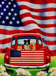 May 27, 2021 · plan an afternoon or even a whole day to make cute crafts that you'll put to good use, like flashy beverage stirrers, patriotic soap, and a party tub to hold all those ice cold 4th of july drinks. Amazon Com Dyrenson Decorative Outdoor 4th Of July Dog Flowers Garden Flag Double Sided Rustic Farm Old Red Truck House Yard Flag Daisy Home American Holiday Usa Seasonal Outdoor Flag 12 5 X 18
