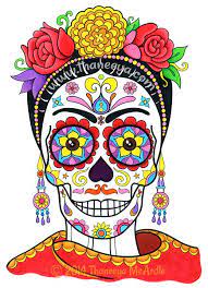 Explore 623989 free printable coloring pages for your kids and adults. Day Of The Dead Coloring Book By Thaneeya Mcardle Thaneeya Com