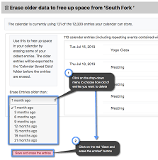 9 months ago sara kirsch. How Do I Erase Old Entries In My Calendar Keep Share Support Support Portal