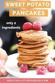 Sweet Potato Pancakes Healthy Little Foodies Recipe Sweet Potato Pancakes Baby Food Recipes Weaning Recipes