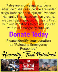This team is bringing clean water, food packages, warm meals, and more to orphans, widows. Humanity First Nl S Tweet In The Present Situation In Palestine Humanity First Is Present Active On Ground Providing Emergency Supplies We Need Your Donations To Meet The Need To Help
