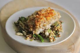 Stir panko bread crumbs and melted butter together in a bowl until evenly coated. Baked Halibut With Crispy Panko Recipe Allrecipes