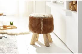Home Affaire Hocker Kuhfell Mit Holzbeinen Hocker Haus Deko Kuhfell