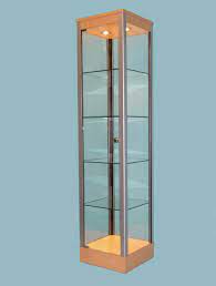 Nexus p1500 tower display with toughened safety glass. Glass Display Cabinets Designex Cabinets Limited Designex Cabinets