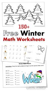 More Than 150 Free Winter Math Worksheets For Kids From Preschool Kintergarten To Gra Winter Math Worksheets Kids Worksheets Printables Holiday Math Worksheets