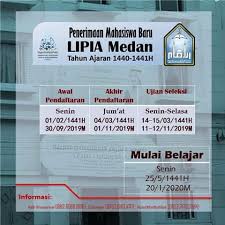 Seleksi ini masih dibuka untuk semua jurusan, kecuali kedokteran. Lipia Medan Buka Penerimaan Mahasiswa Baru Program Persiapan Bahasa 2020