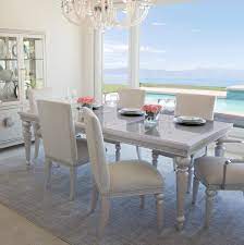 99 london dining table + 6 side chairs by michael amini x jane seymour living Michael Amini Glimmering Heights Extendable Dining Table Wayfair