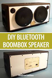 Bluetooth speakermake your own powerfull bluetooth speaker with some extra features, easy. Diy Bluetooth Boombox Speaker How To Electronics Projects Diy Boombox Bluetooth