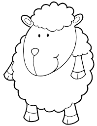 You can then cut out, tape on chairs, walls, windows, doors, tables, or tie and hang around the party area. Sheep Coloring Pages For Kids Coloring Home