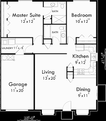See more ideas about duplex floor plans, duplex house plans, indian house plans. Main Floor Plan For D 583 One Story Duplex House Plans 2 Bedroom Duplex Plans Duplex Plans With Gara Garage House Plans Duplex House Plans Duplex Floor Plans