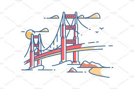 Golden Gate Bridge Golden Gate Bridge Drawing Golden Gate Bridge Line Art Design How to draw dashengguan yangtze river bridge. golden gate bridge drawing