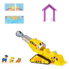 The movie ryder and the pups are called to adventure city to stop mayor humdinger from turning the bustling metropolis into a state of chaos. Paw Patrol The Movie Rubble S Deluxe Bulldozer Target