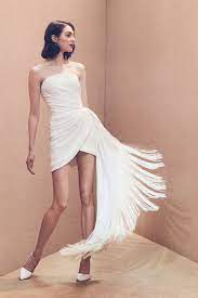 Check Out These Short Wedding Dresses From Our Favorite Fashion Designers They Make The Per Wedding Dress Trends Short Wedding Dress Knee Length Wedding Dress