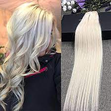 Platinum Blonde 60 Thick One Piece Clip In 100 Human Hair Extensions 16 22inch Fullshine O 100 Human Hair Extensions 100 Human Hair Clip In Hair Extensions