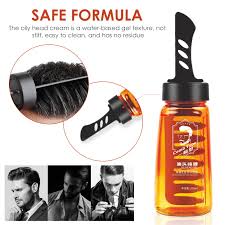 Once the gel is evenly distributed damp hair with gel makes it easy to apply, but will give you a slick wet look and you won't get as much volume since your hair has to accommodate. Professional 2 In 1 Hair Wax Gel With Comb Long Lasting Fluffy Hair Pomade Wax Mud Men Hair Cream Salon Styling Gel Tool Pomades Waxes Aliexpress