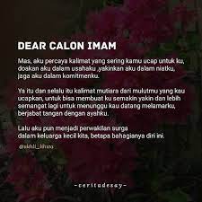 Akhlakku masih jauh dari kata baik. Bukutausiyahcinta On Twitter Dear Calon Imam Mas Aku Percaya Kalimat Yang Sering Kamu Ucap Untuk Ku Doakan Aku Dalam Usahaku Yakinkan Aku Dalam Niatku Jaga Aku Dalam Komitmenku